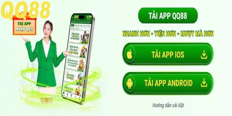 Quy trình tải app QQ88 thông qua Android và IOS